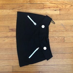 Mod/retro style winter miniskirt